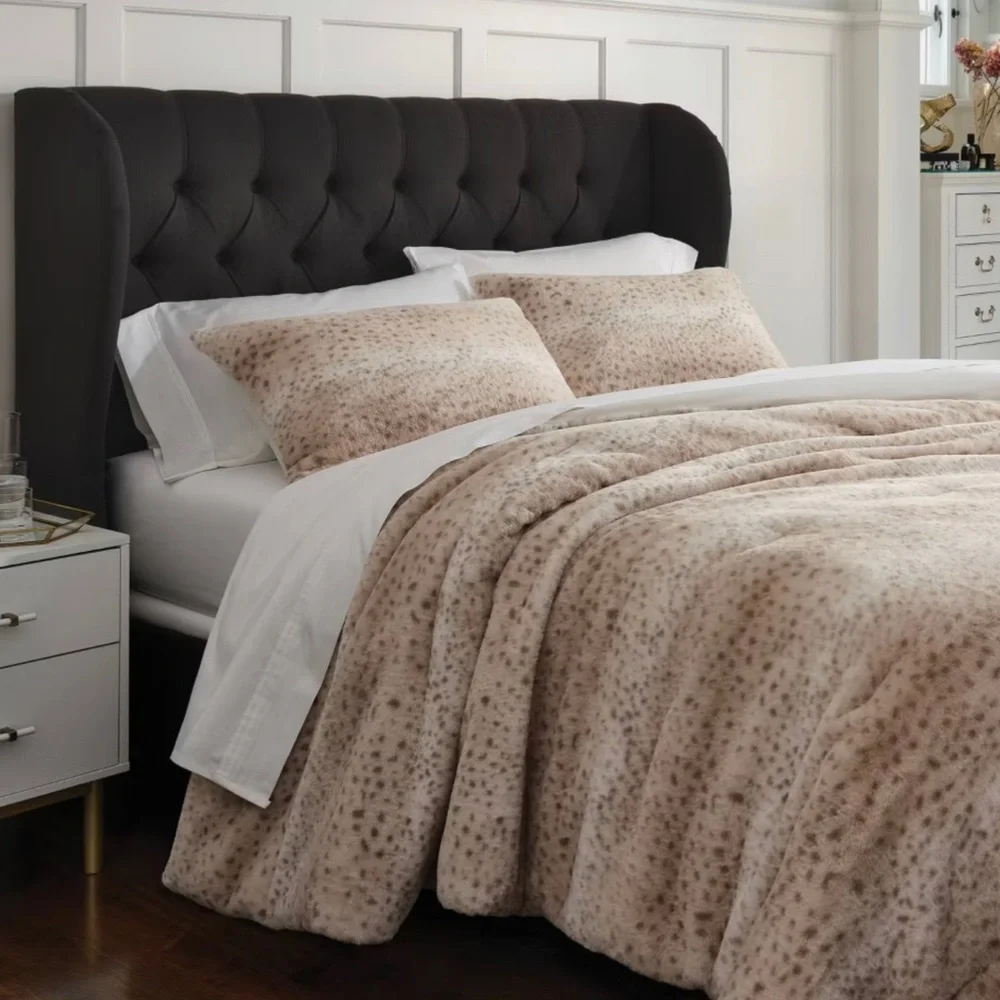 Threshold 3pc King Luxe Faux-Fur Comforter & Sham Set